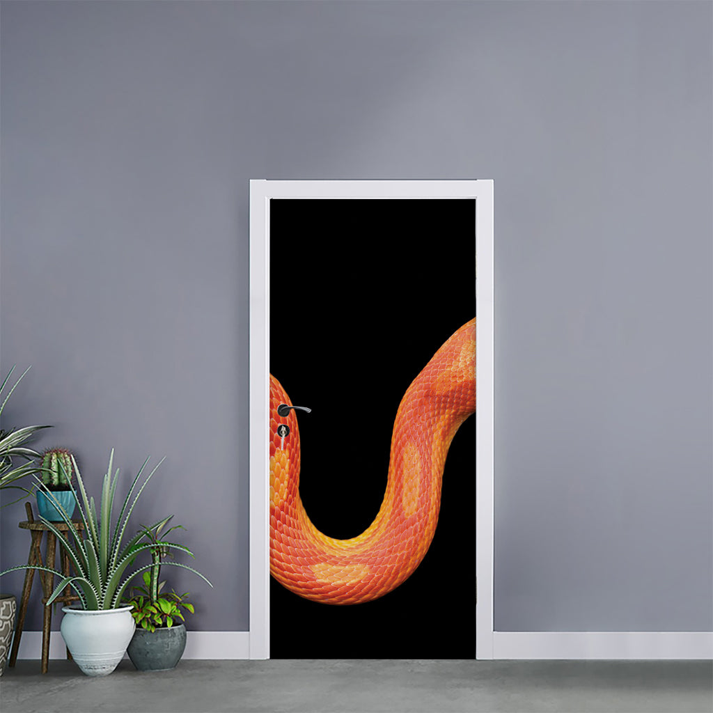 Amel Motley Corn Snake Print Door Sticker
