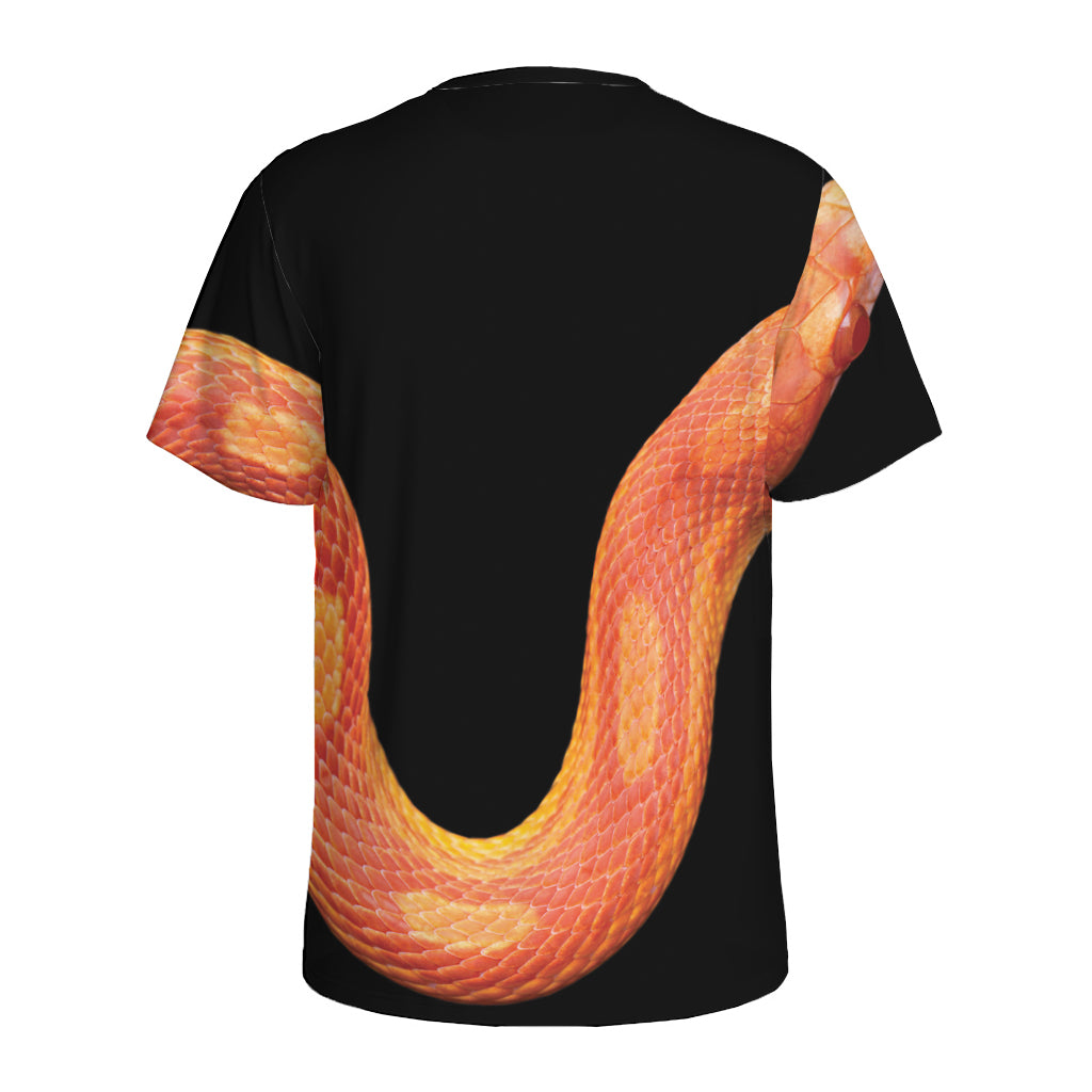 Amel Motley Corn Snake Print Men's Sports T-Shirt