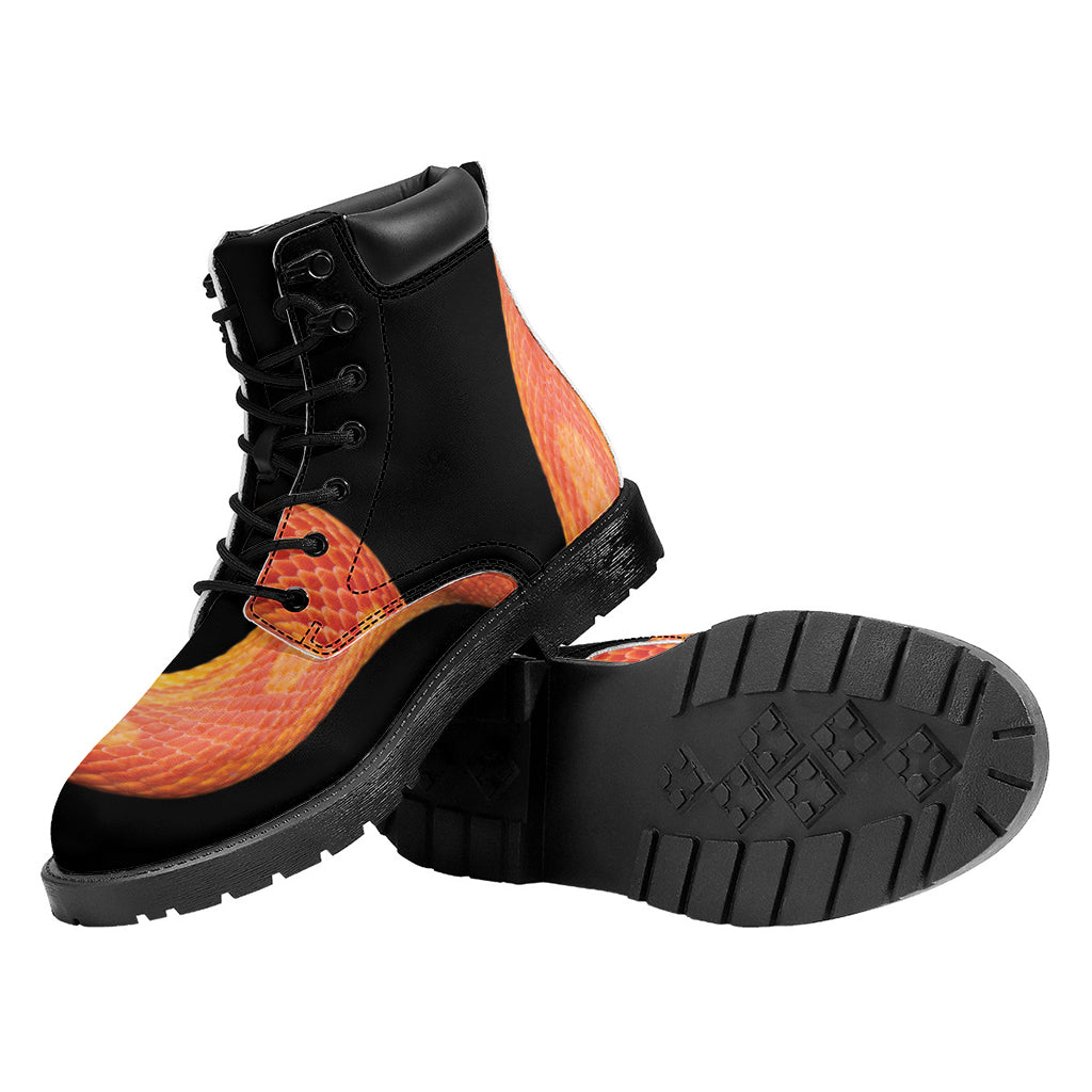 Amel Motley Corn Snake Print Work Boots