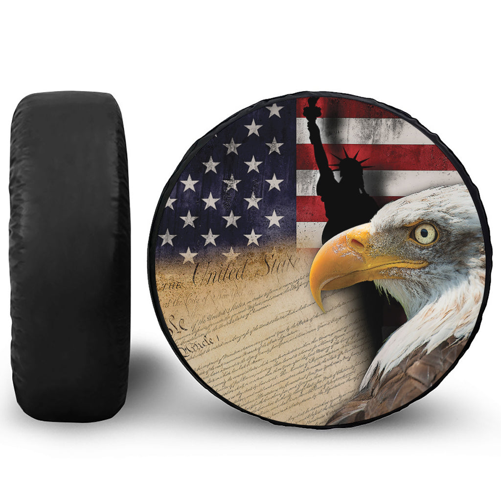 American Dream Of Liberty Print Tire Cover