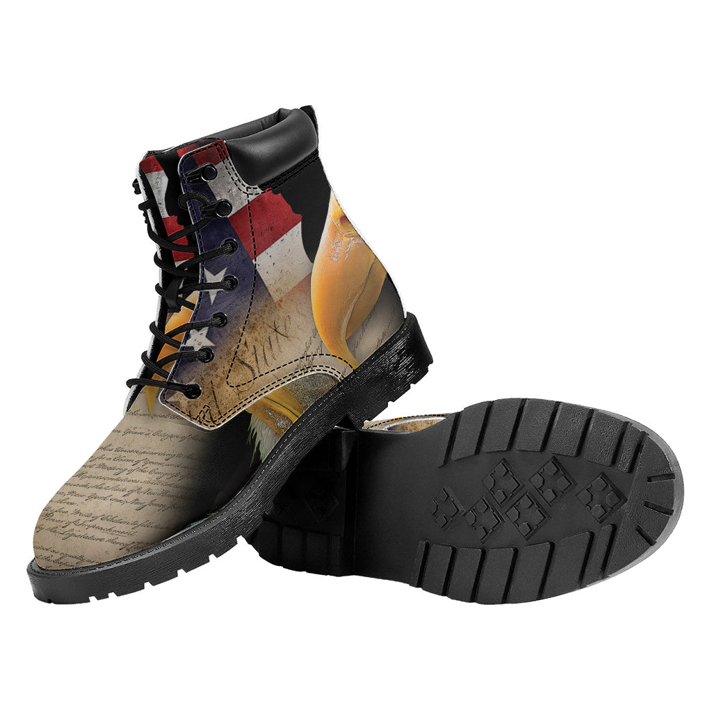 American Dream Of Liberty Print Work Boots