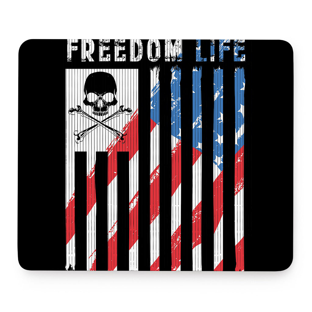 American Flag Freedom Life Print Mouse Pad