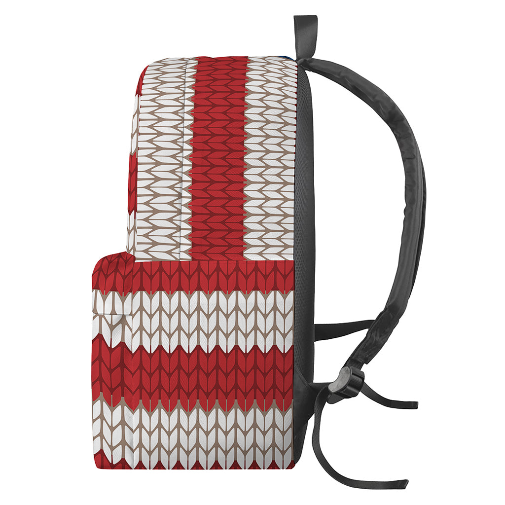 American Flag Knitted Print Backpack