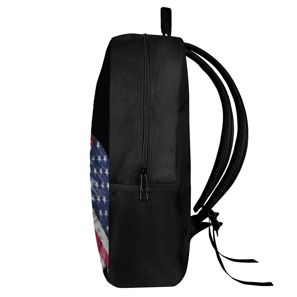 American Flag Wing Print 17 Inch Backpack
