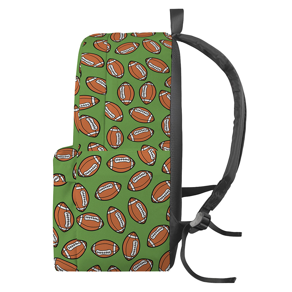 American Football Ball Pattern Print Backpack