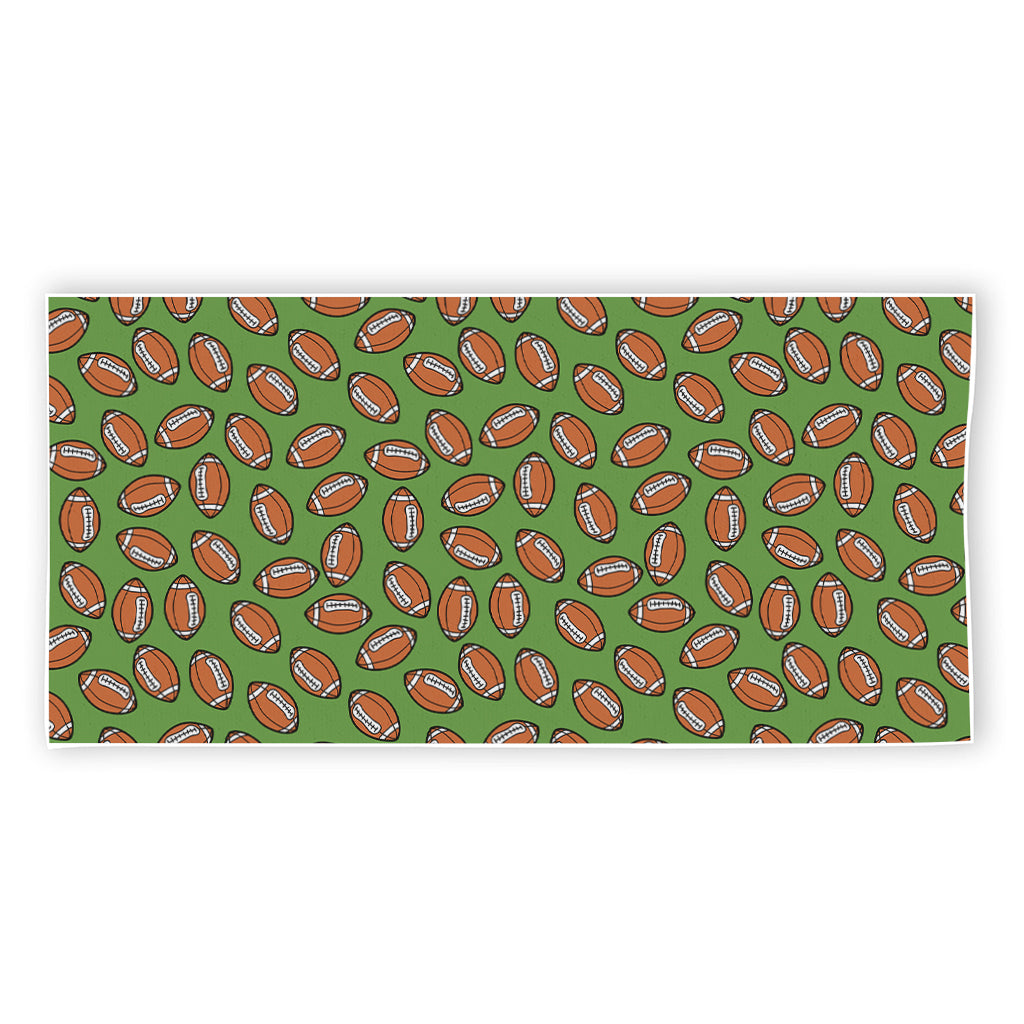 American Football Ball Pattern Print Beach Towel