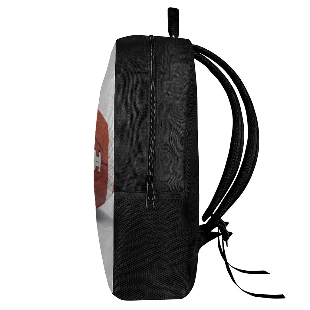 American Football Ball Print 17 Inch Backpack