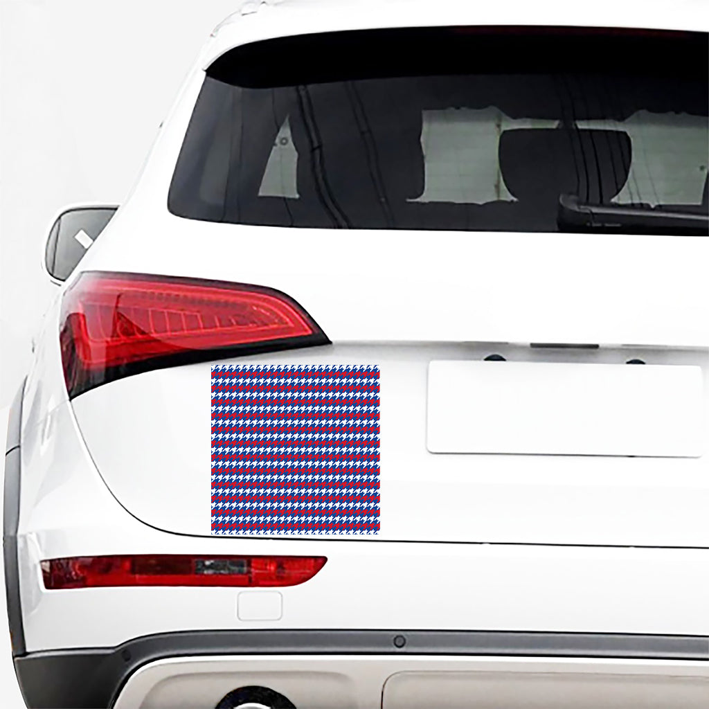 American Houndstooth Pattern Print Car Sticker