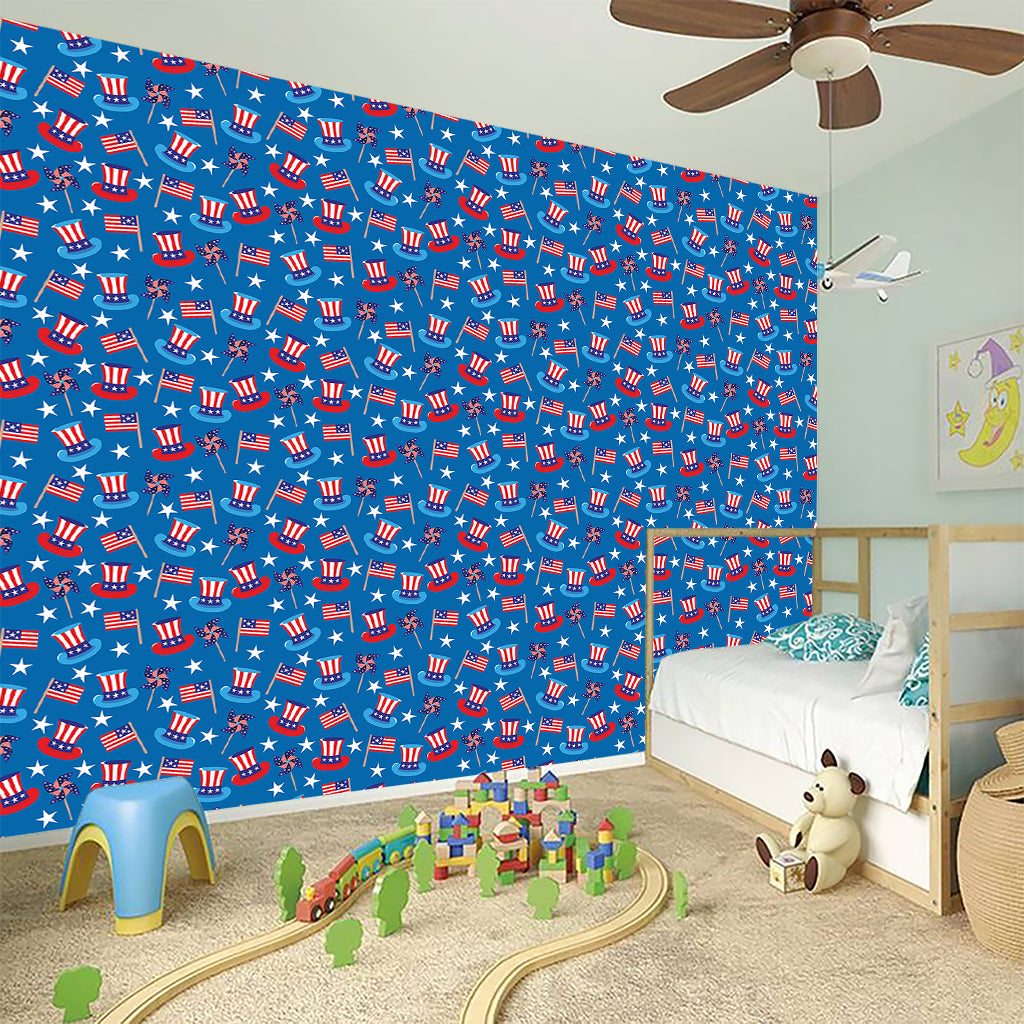 American Independence Day Pattern Print Wall Sticker