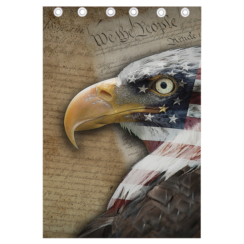 American Land Of Liberty Print Curtain