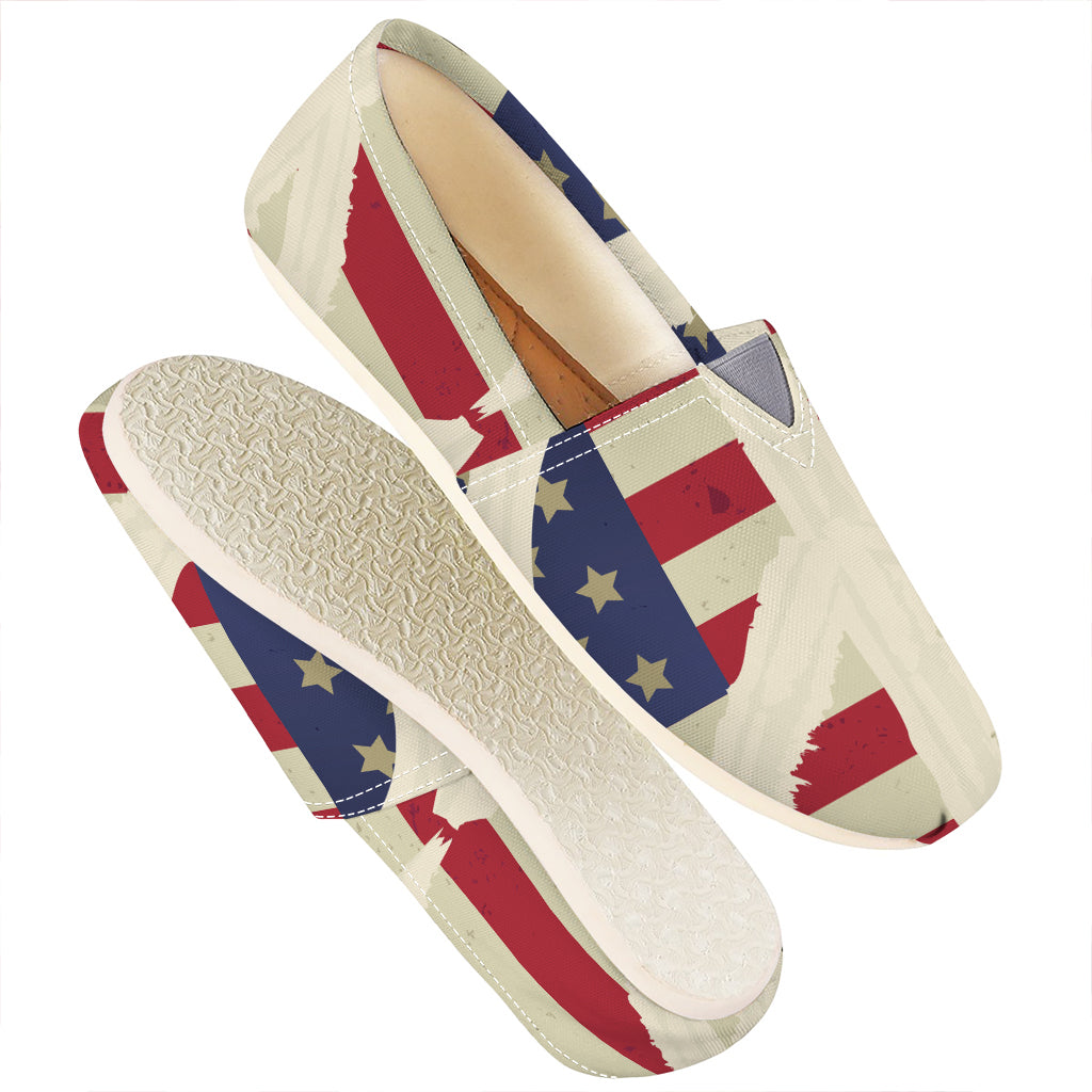 American Peace Flag Print Casual Shoes