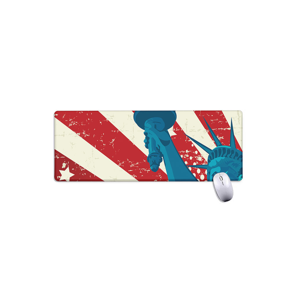 American Statue of Liberty Print Extended Mouse Pad
