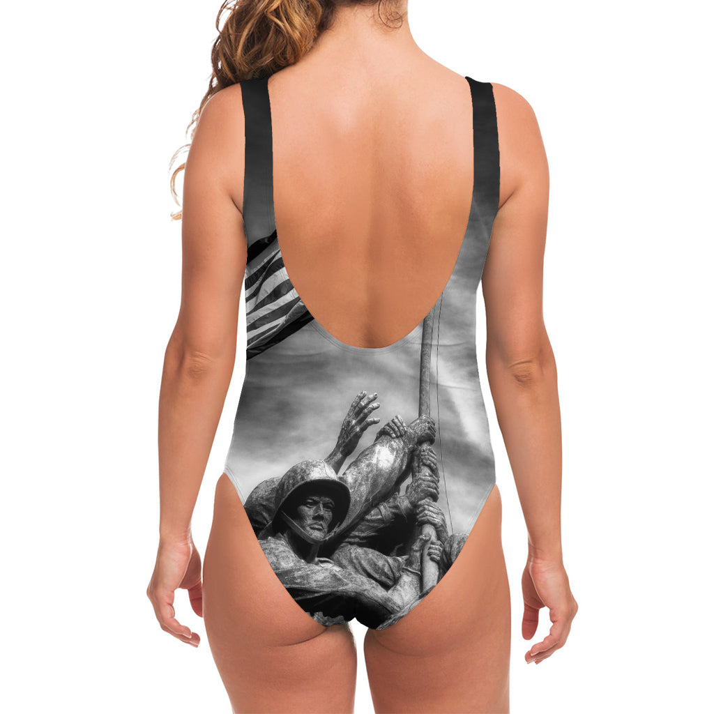American War Memorial Print One Piece Swimsuit
