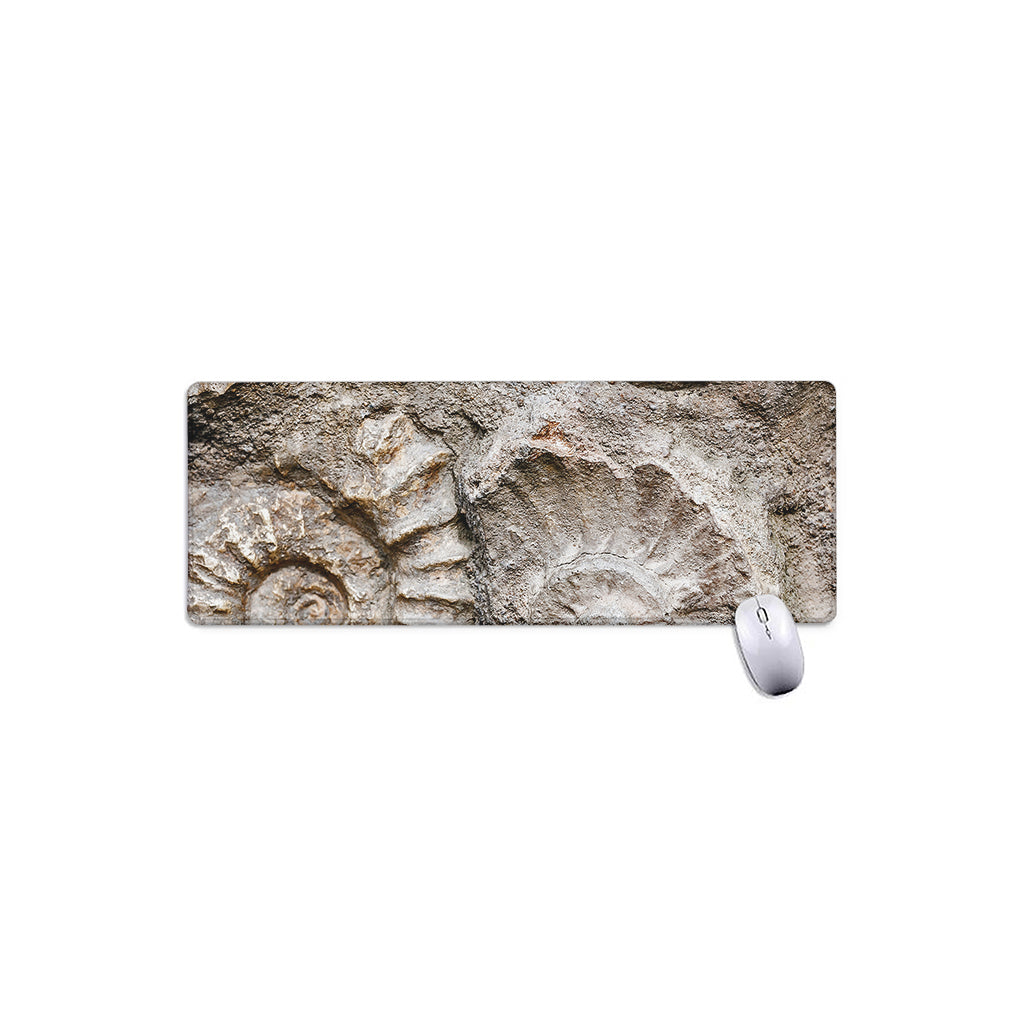 Ammonoidea Fossil Print Extended Mouse Pad