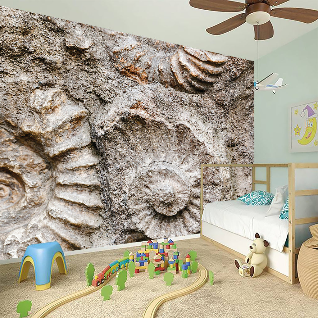 Ammonoidea Fossil Print Wall Sticker