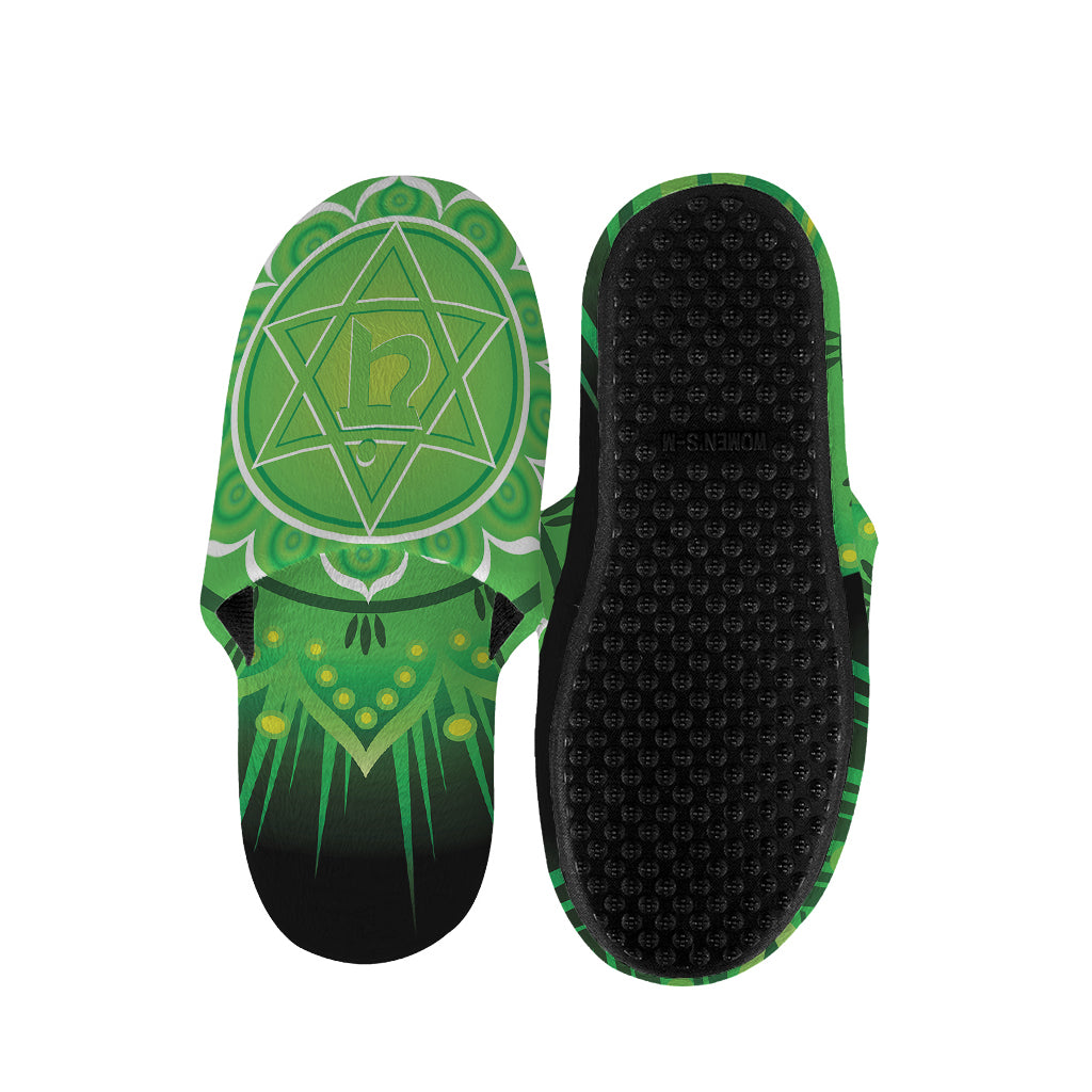 Anahata Chakra Mandala Print Slippers