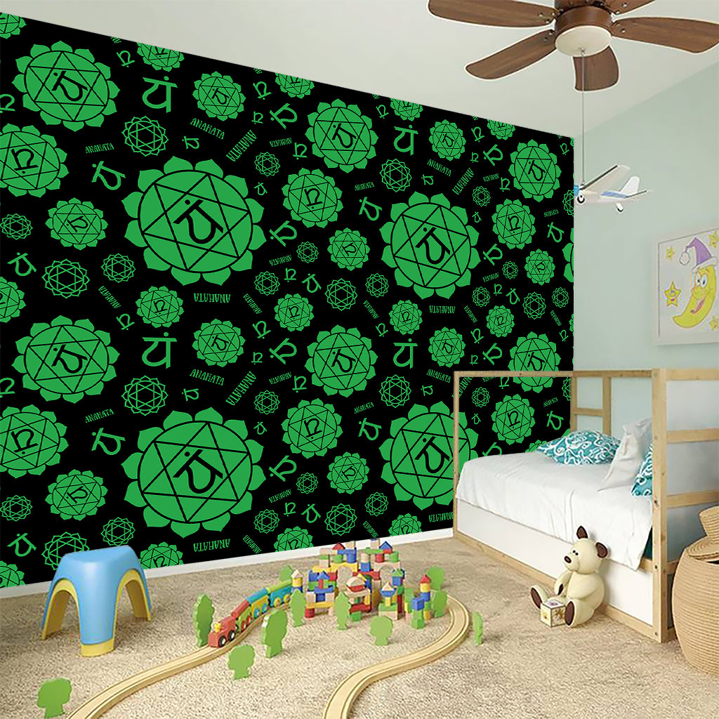 Anahata Chakra Pattern Print Wall Sticker