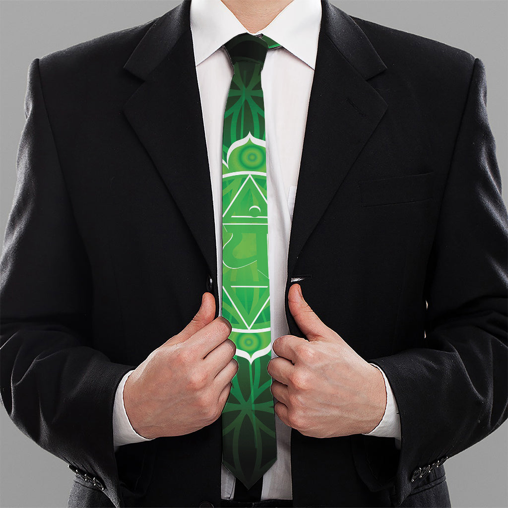 Anahata Chakra Spiritual Print Necktie
