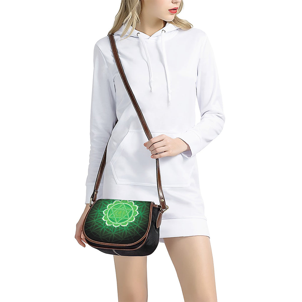 Anahata Chakra Spiritual Print Saddle Bag