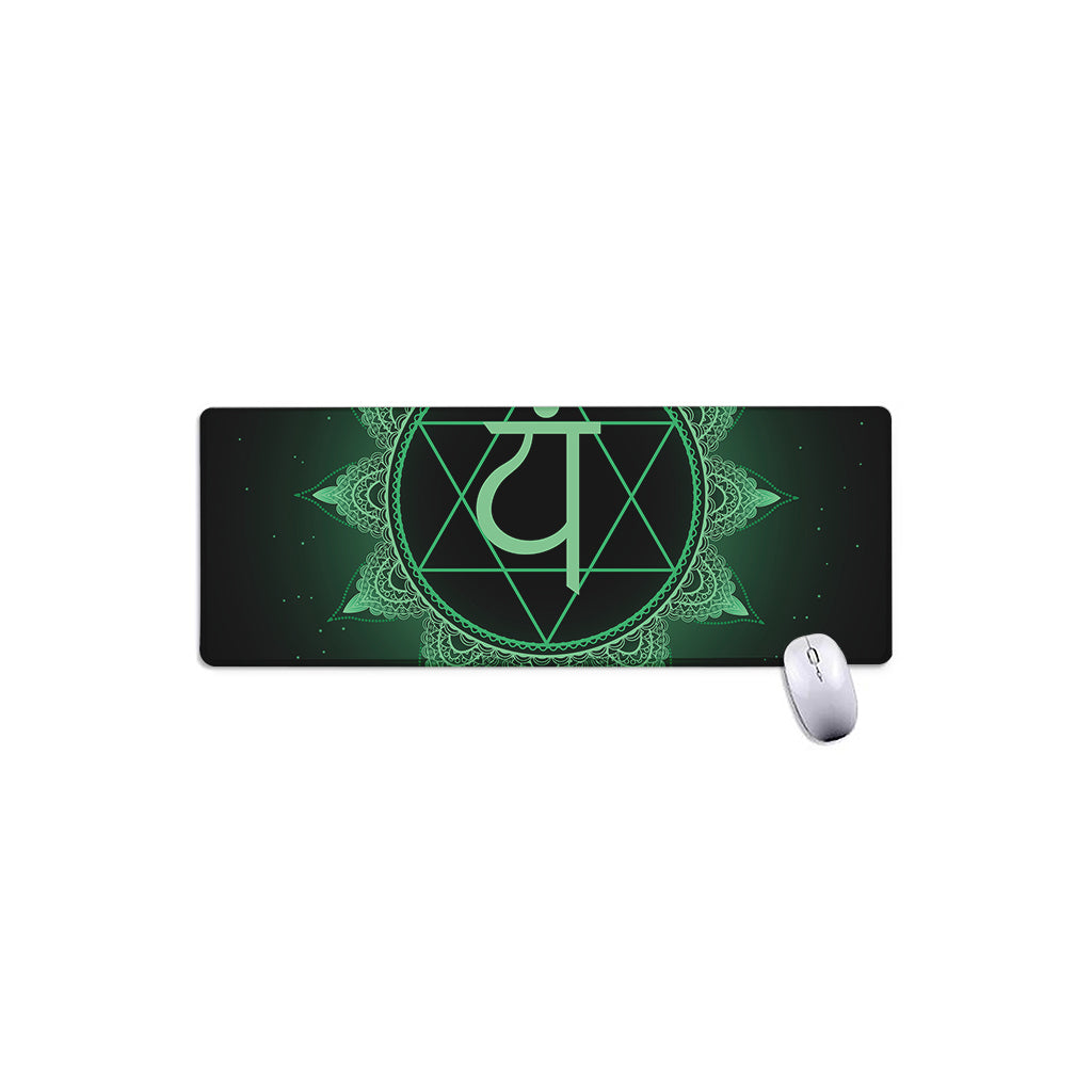Anahata Chakra Symbol Print Extended Mouse Pad