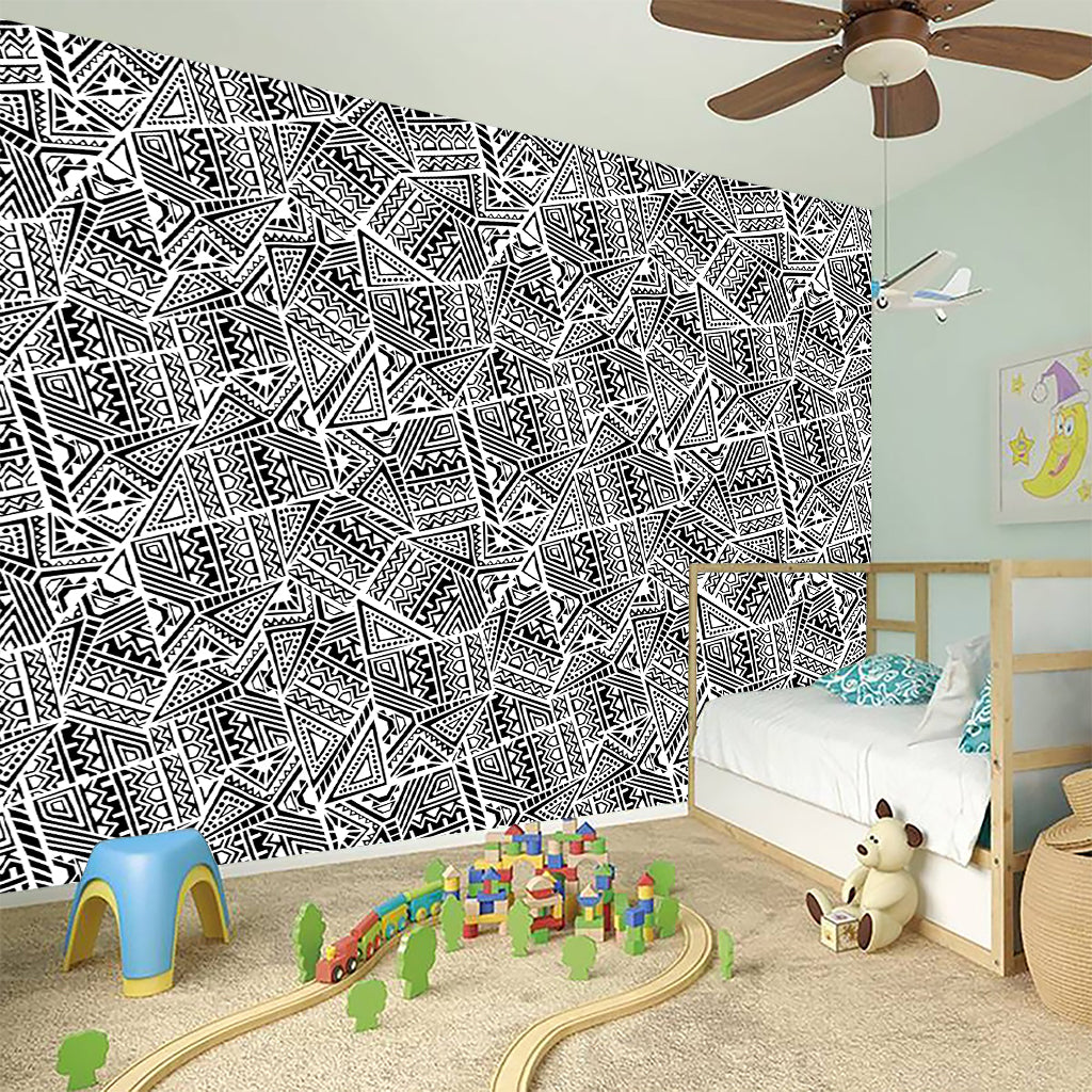 Ancient Aztec Tribal Pattern Print Wall Sticker