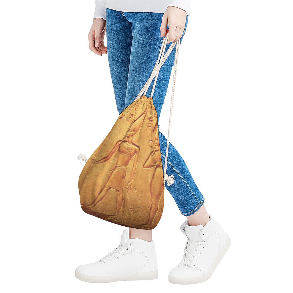 Ancient Egyptian Gods Print Drawstring Bag