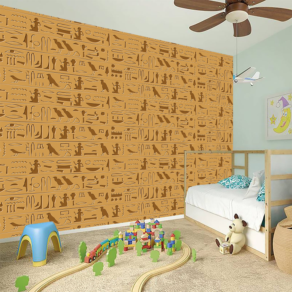 Ancient Egyptian Hieroglyphs Print Wall Sticker