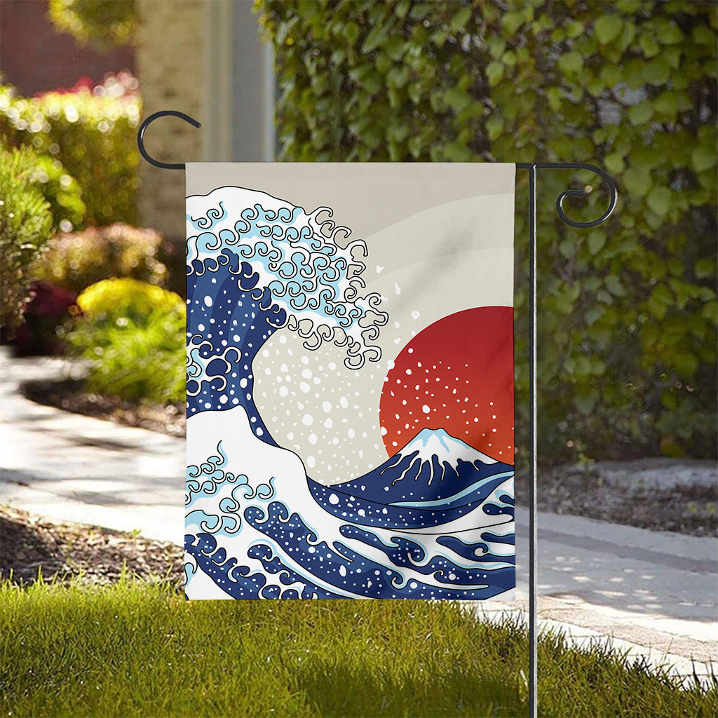 Ancient Great Japanese Wave Print House Flag