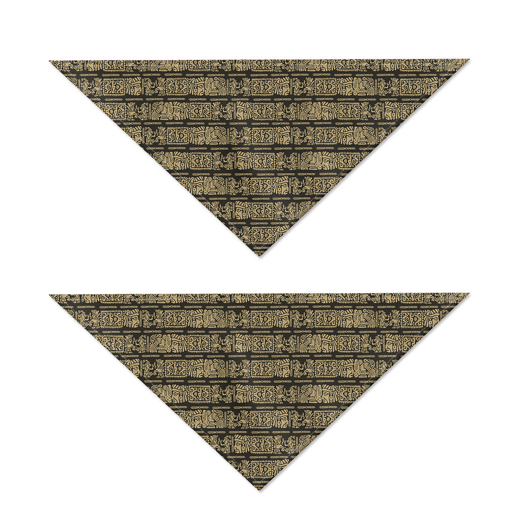 Ancient Maya Pattern Print Dog Bandana