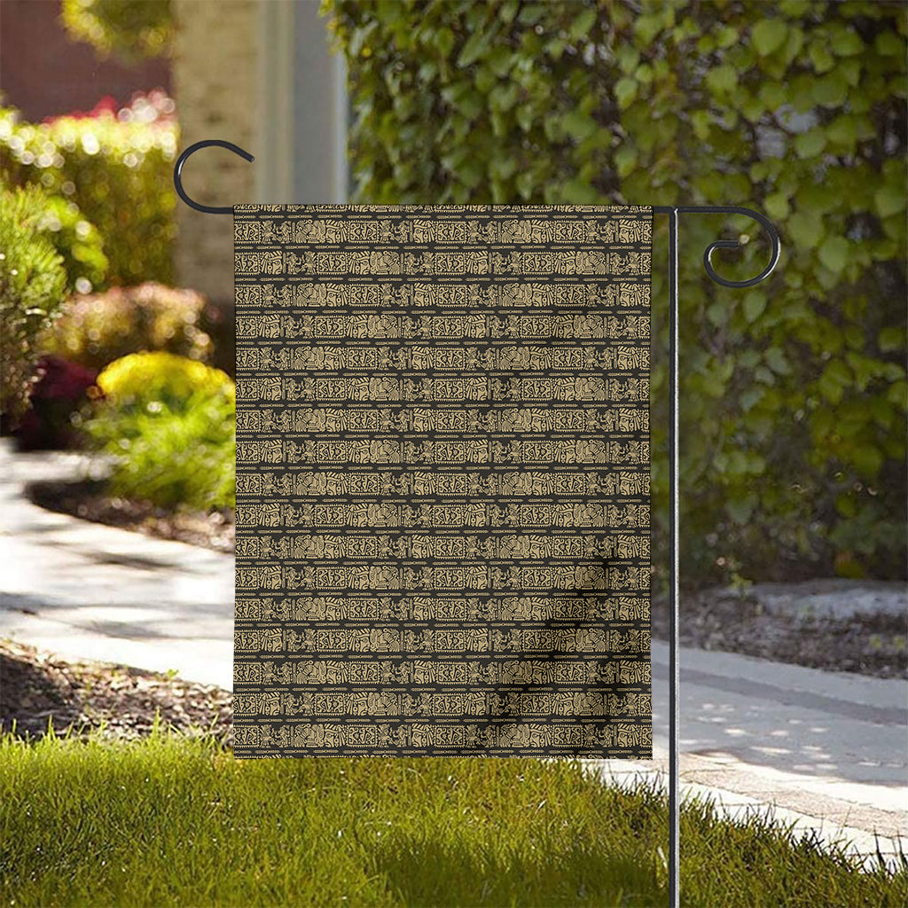 Ancient Maya Pattern Print House Flag