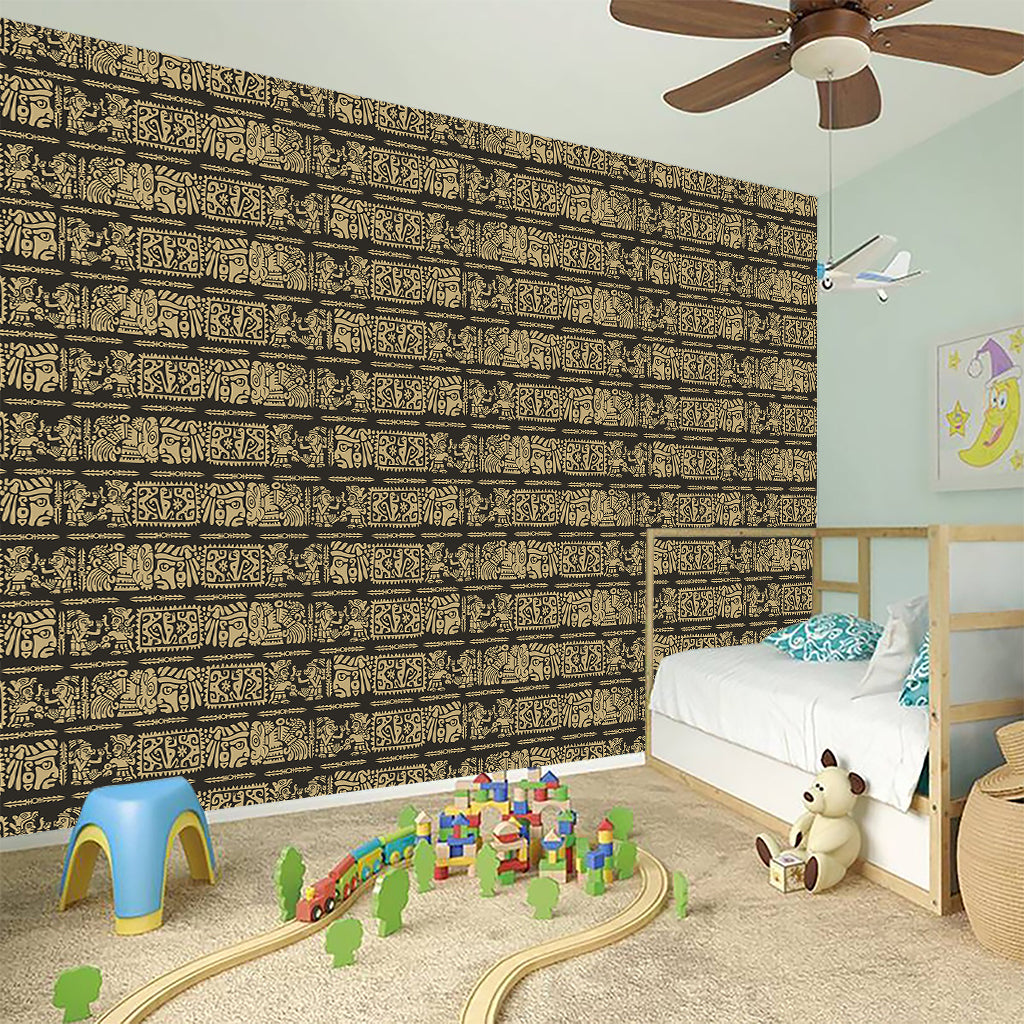 Ancient Maya Pattern Print Wall Sticker