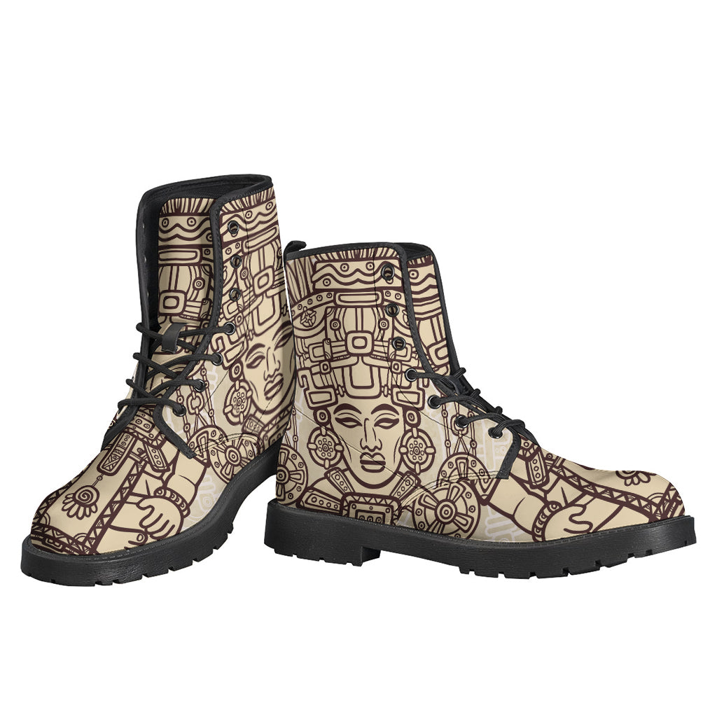 Ancient Mayan Statue Print Backpack