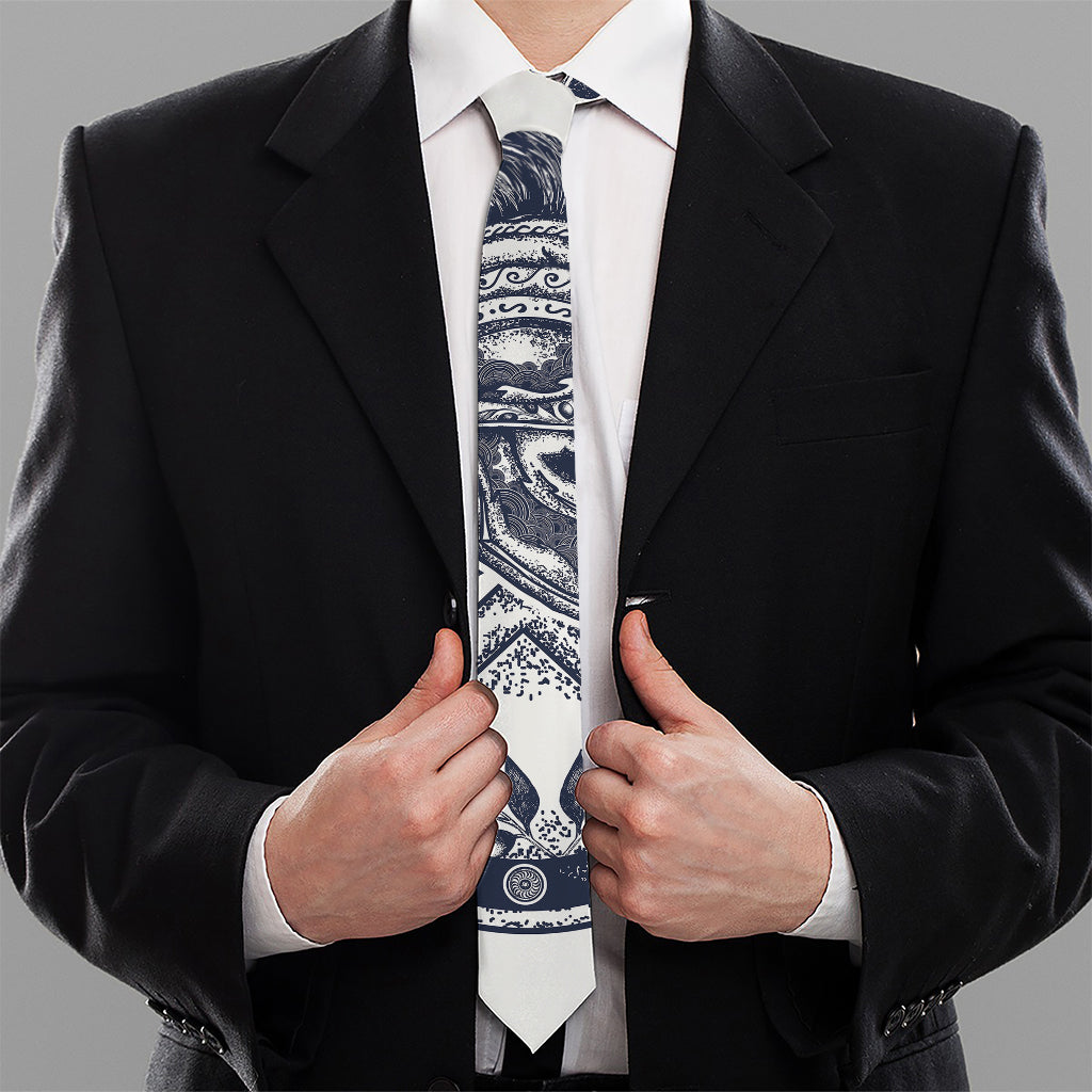Ancient Spartan Print Necktie