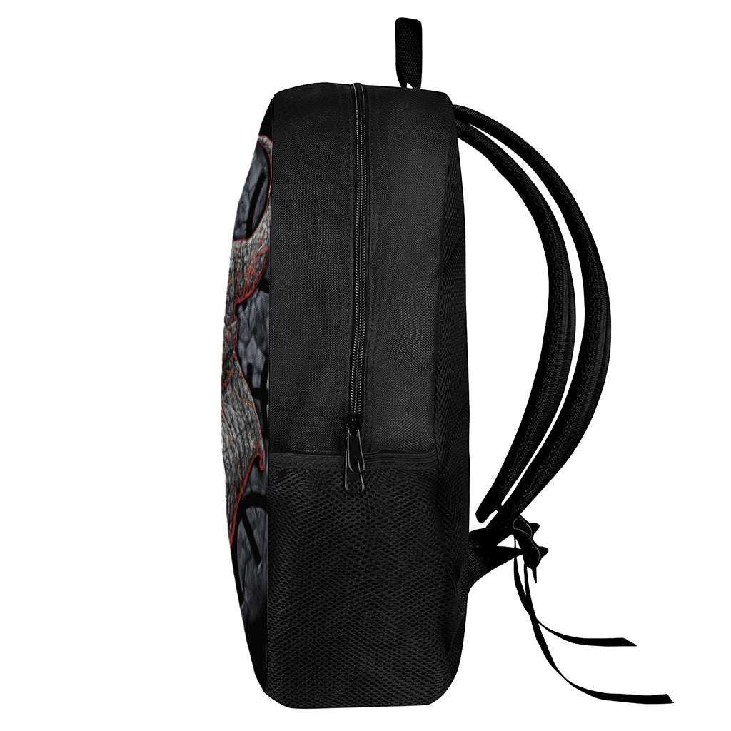 Ancient Viking Norse God Odin Print 17 Inch Backpack