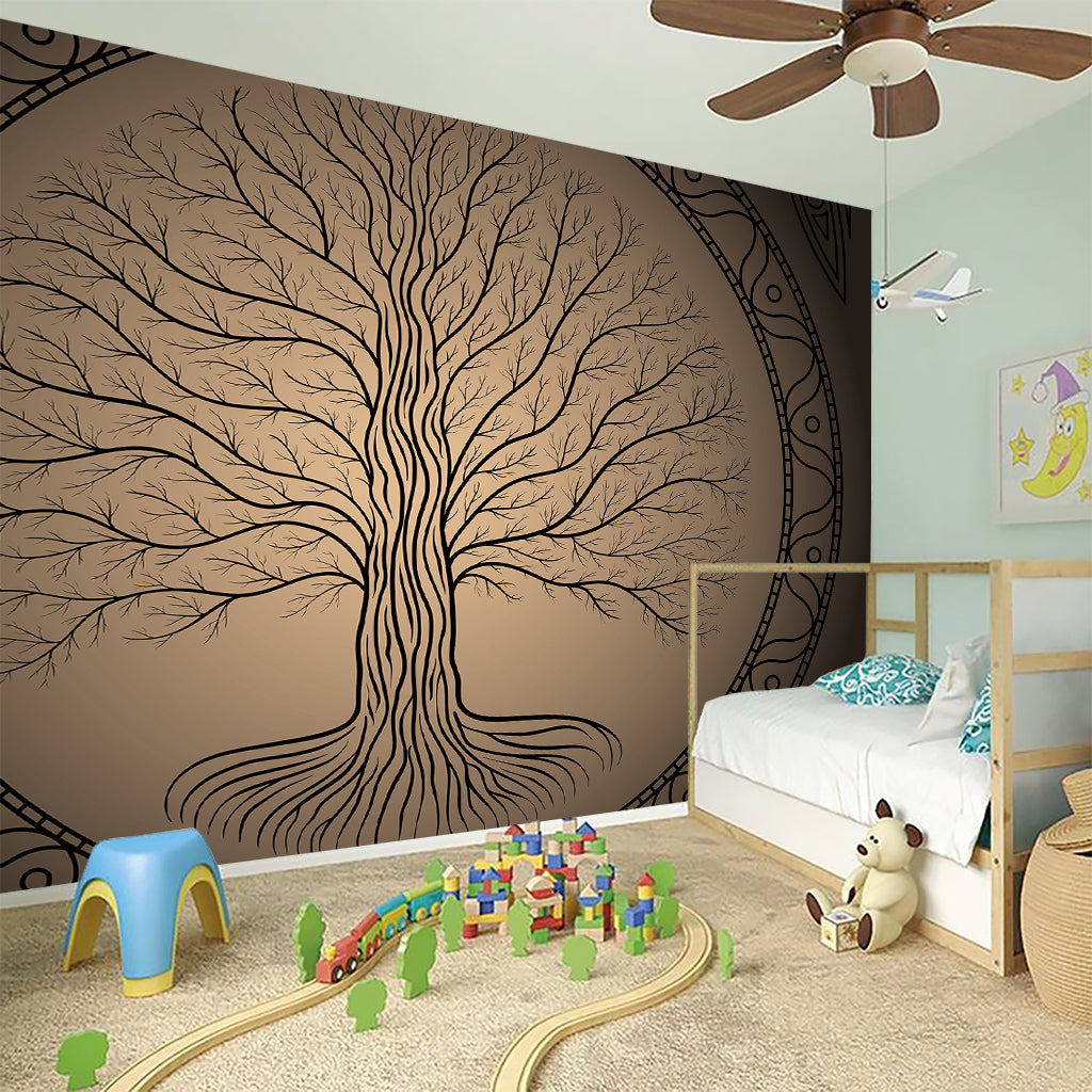 Ancient Yggdrasil Tree Print Wall Sticker