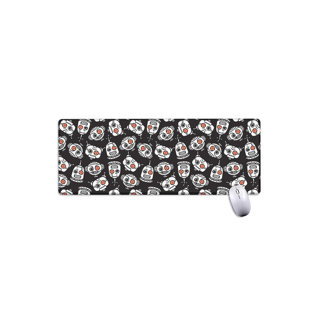 Angry Robot Pattern Print Extended Mouse Pad