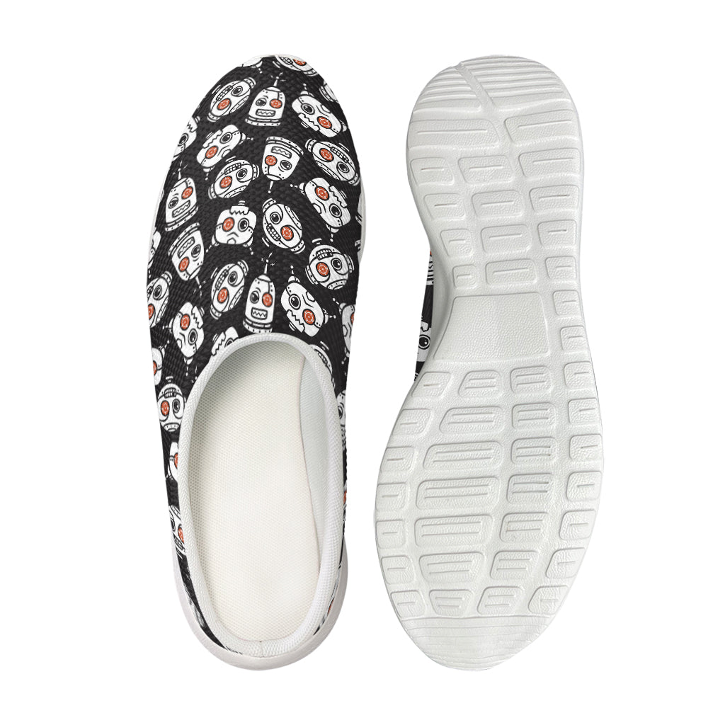 Angry Robot Pattern Print Mesh Casual Shoes