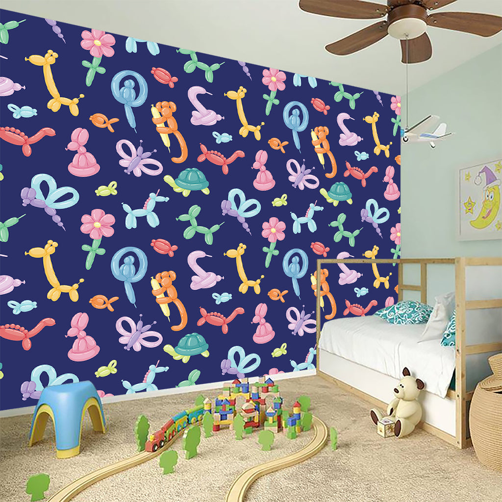 Animal Balloon Pattern Print Wall Sticker