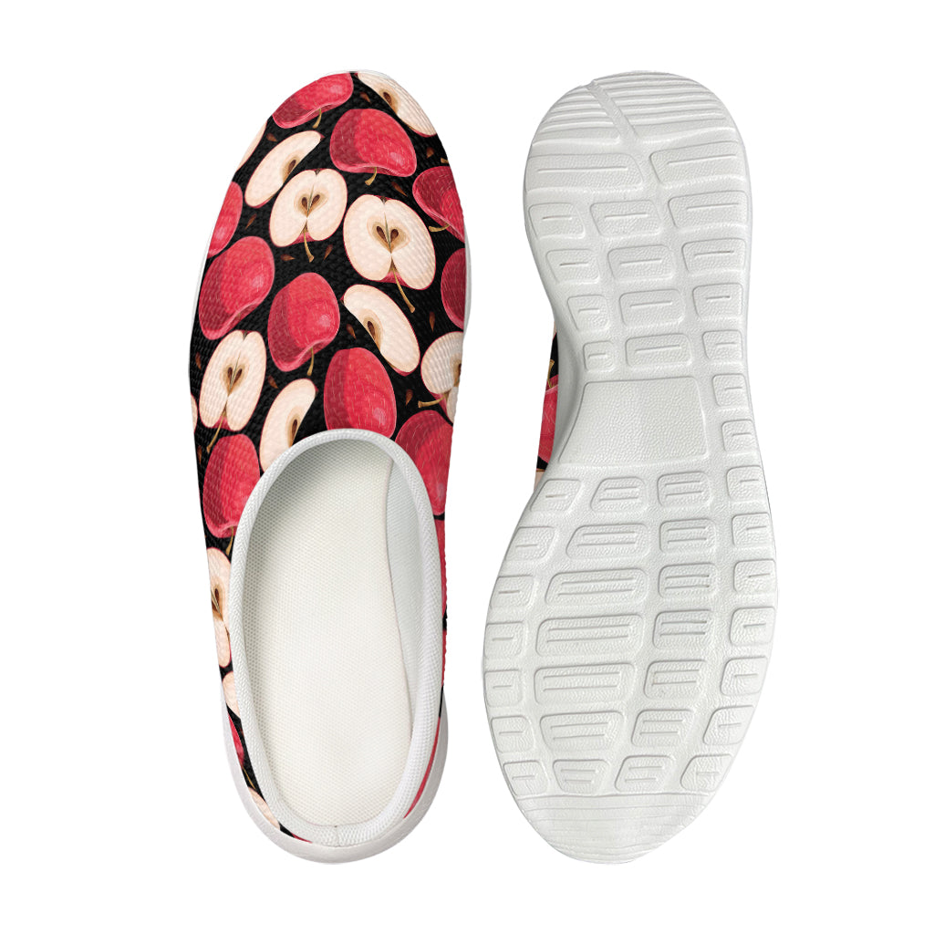 Apple Pattern Print Mesh Casual Shoes