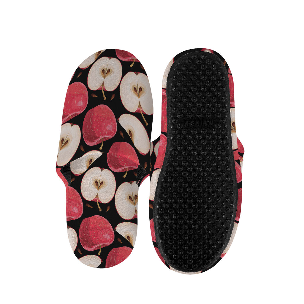Apple Pattern Print Slippers