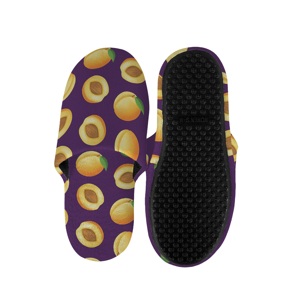 Apricot Fruit Pattern Print Slippers