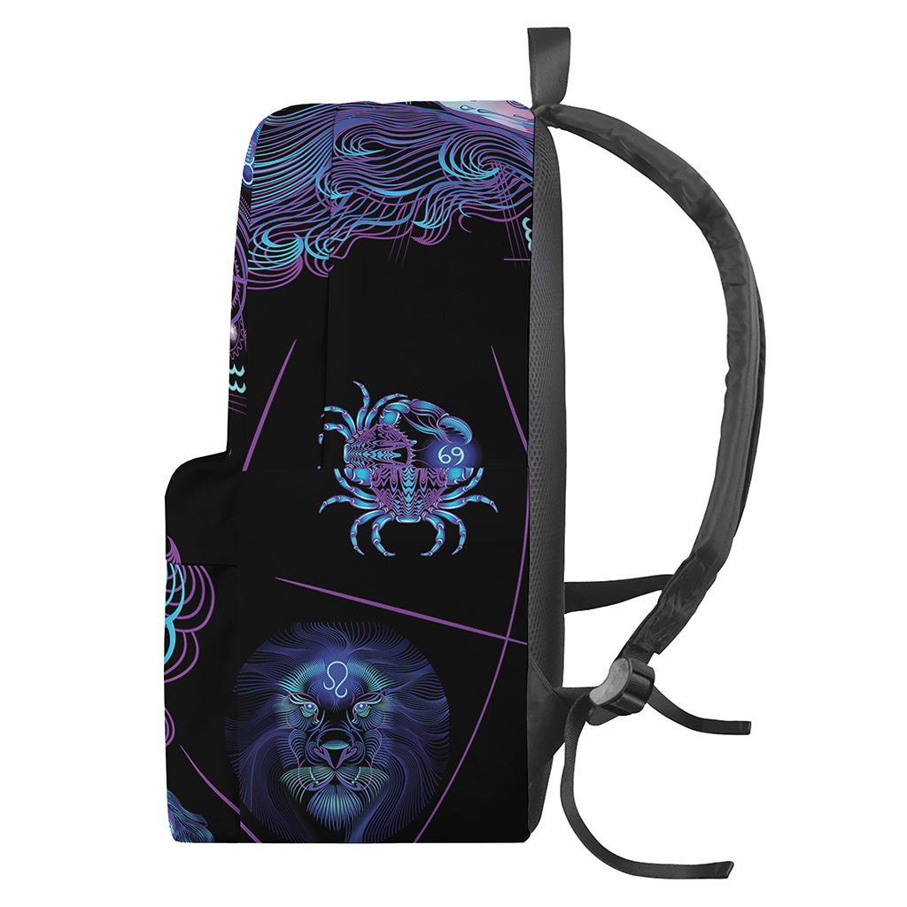 Aquarius And Astrological Signs Print Backpack