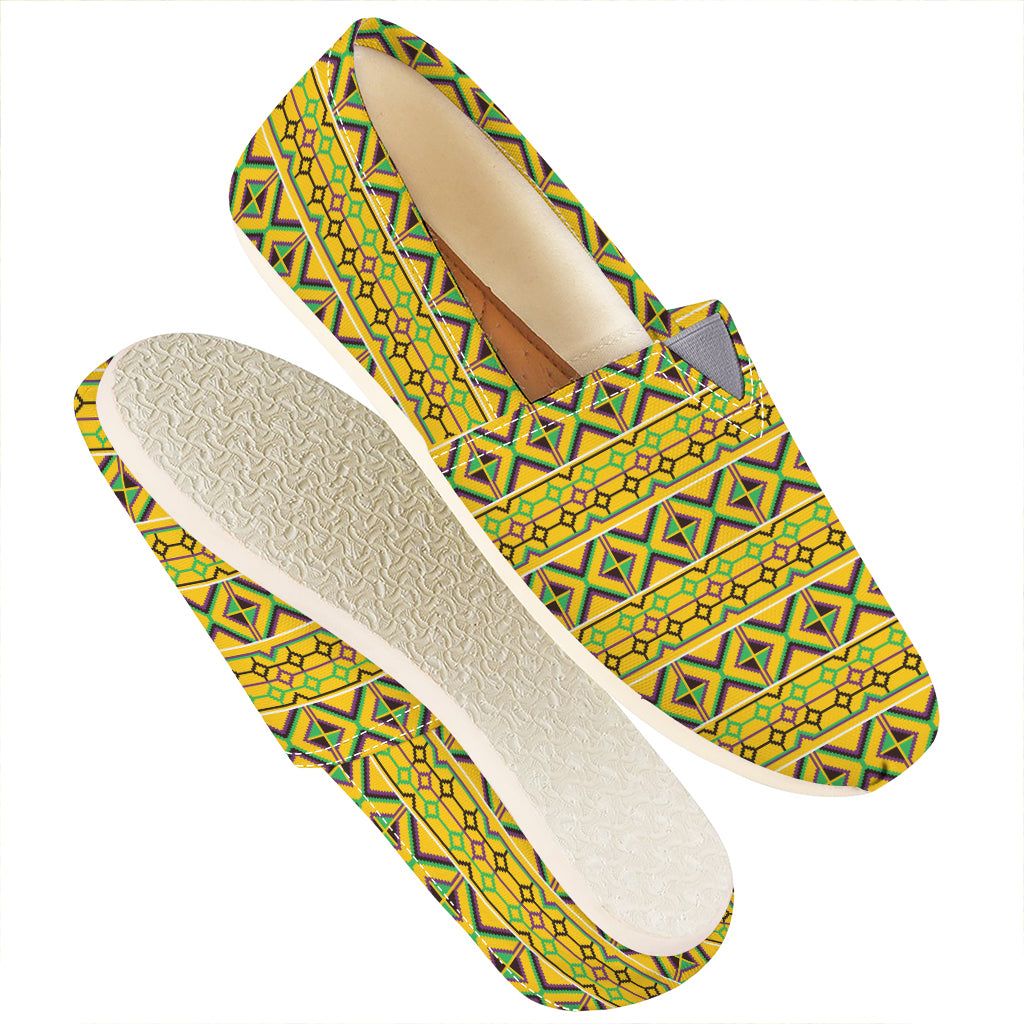 Asante Kente Pattern Print Casual Shoes