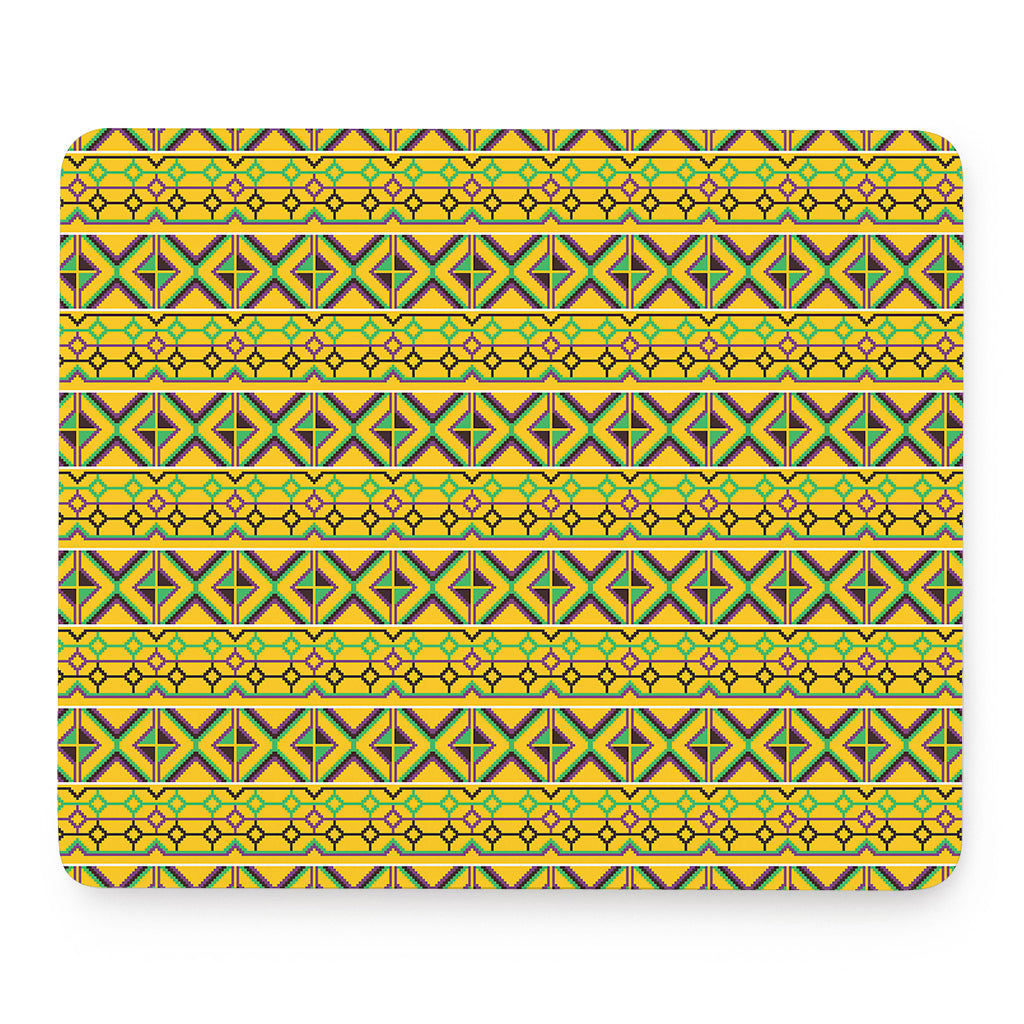 Asante Kente Pattern Print Mouse Pad