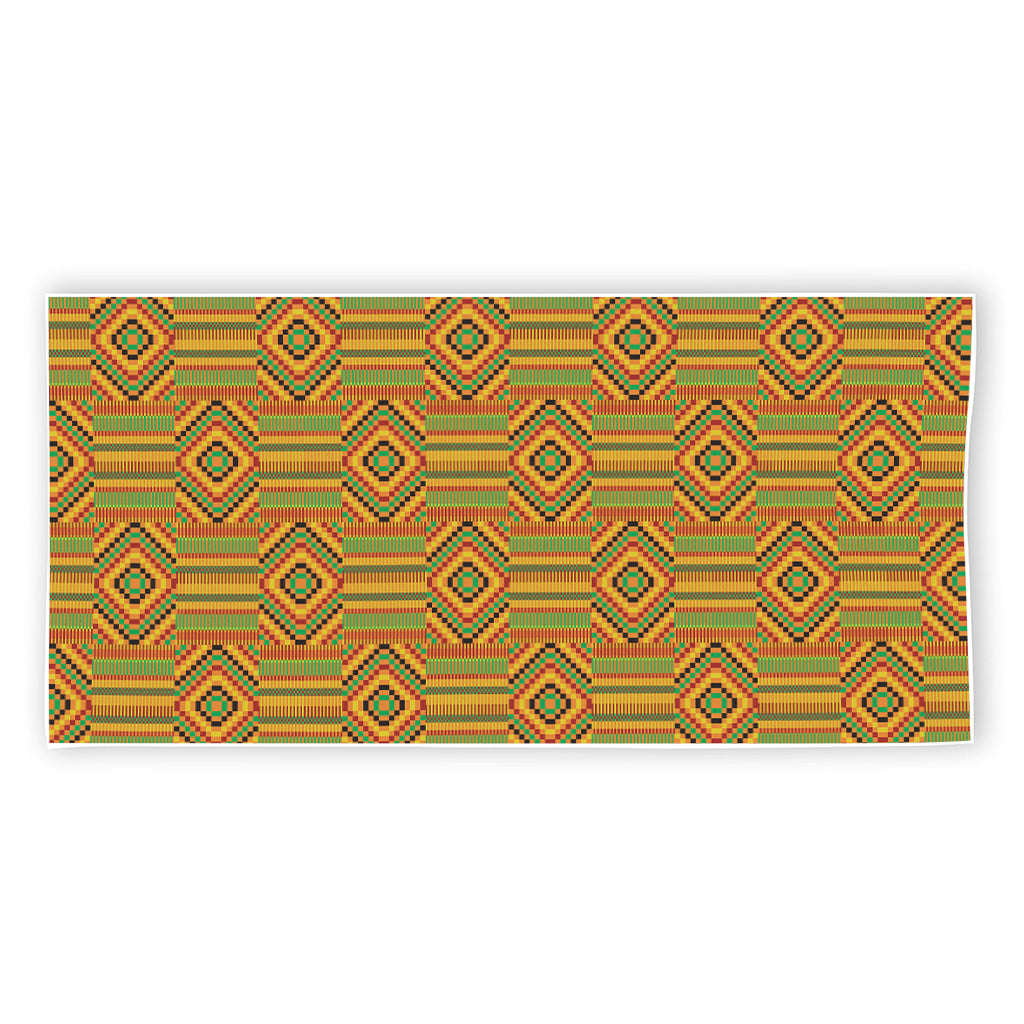 Ashanti Kente Pattern Print Beach Towel