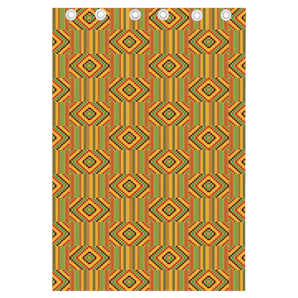 Ashanti Kente Pattern Print Curtain