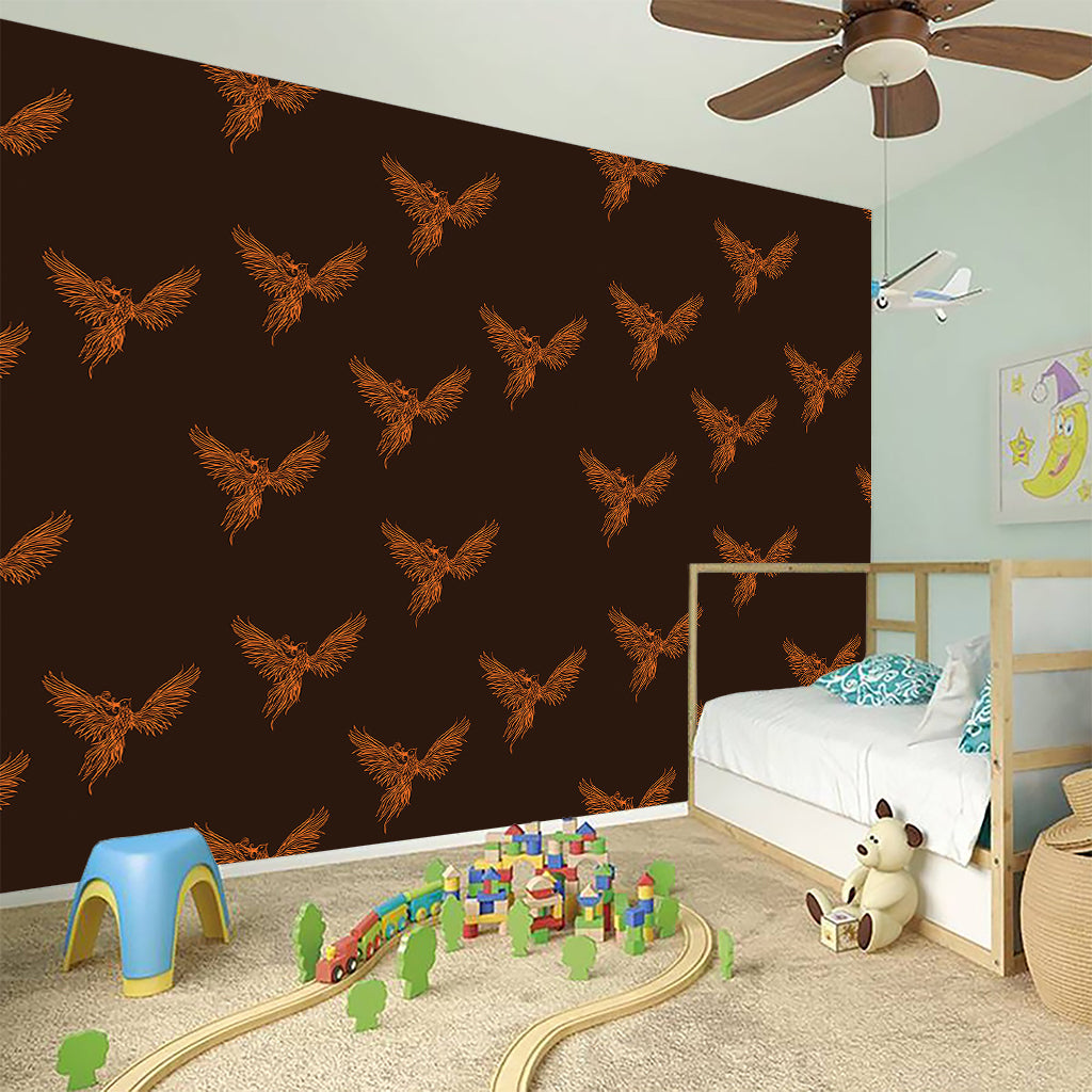 Asian Phoenix Pattern Print Wall Sticker