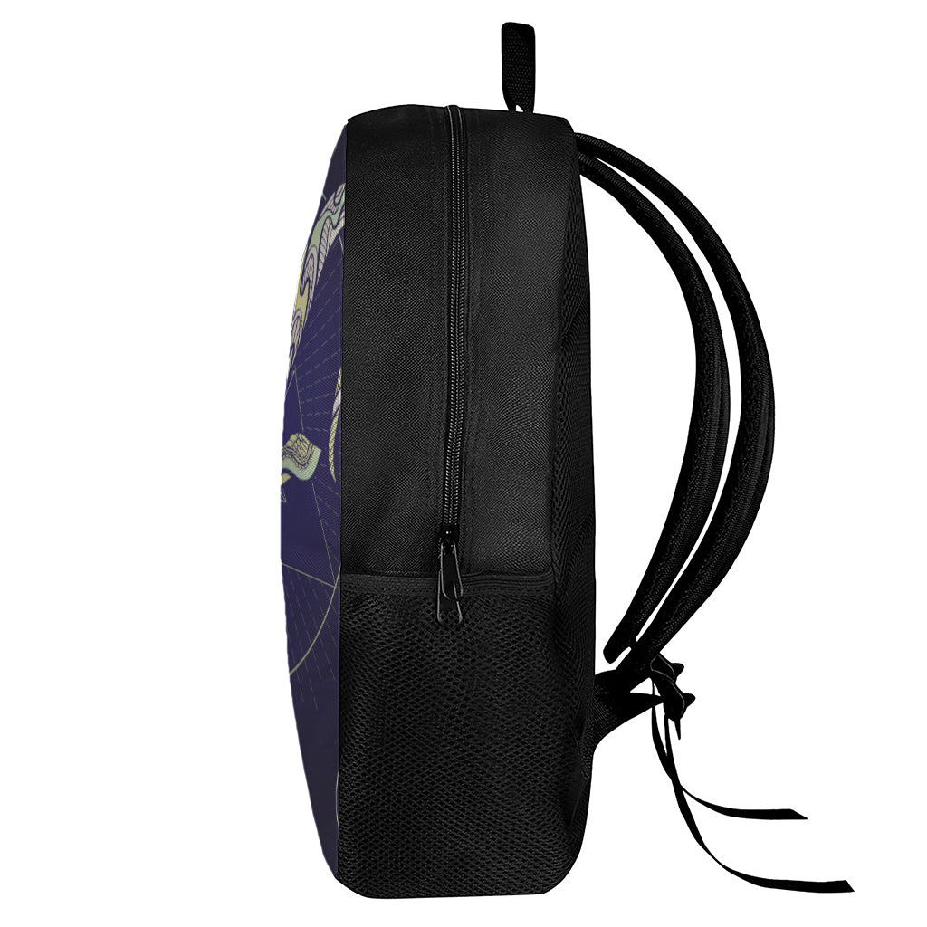 Astrological Capricorn Sign Print 17 Inch Backpack