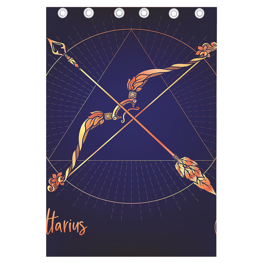 Astrological Sagittarius Sign Print Curtain