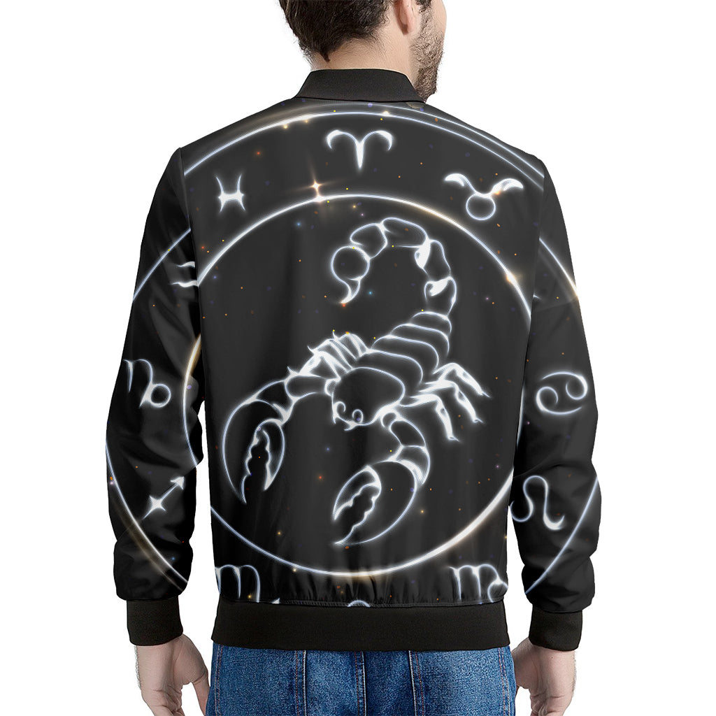 Astrology Scorpio Sign Print Men's Bomber Jacket
